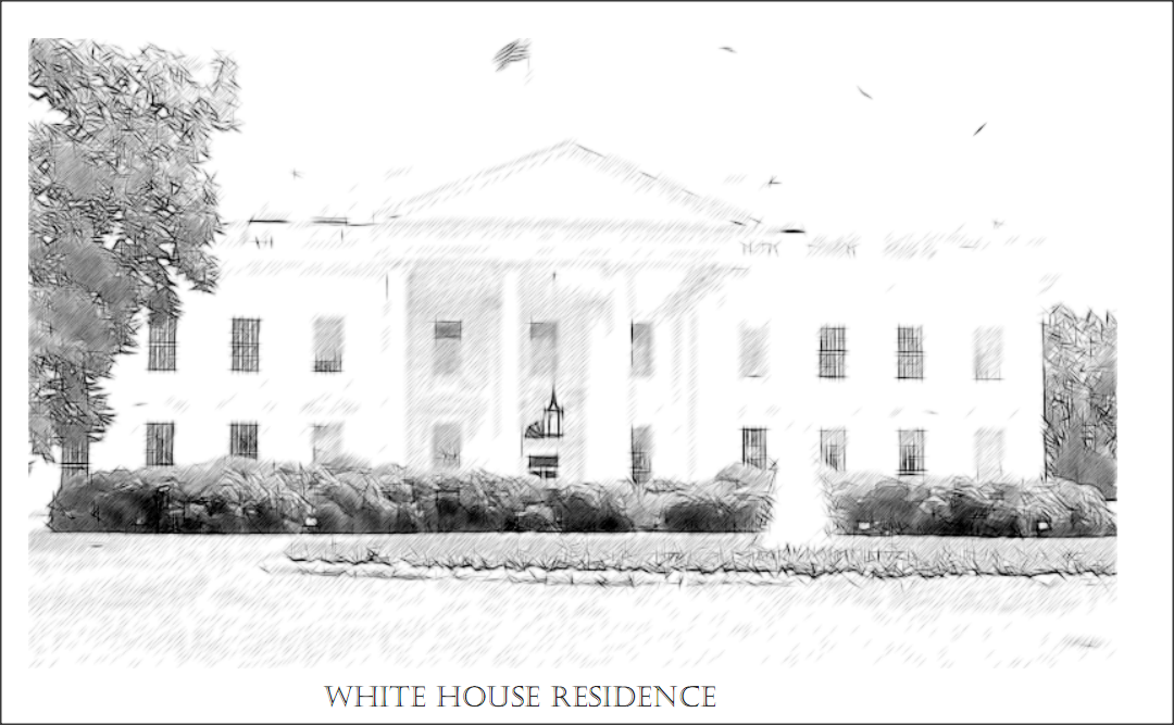 Color sheet of the white house residence